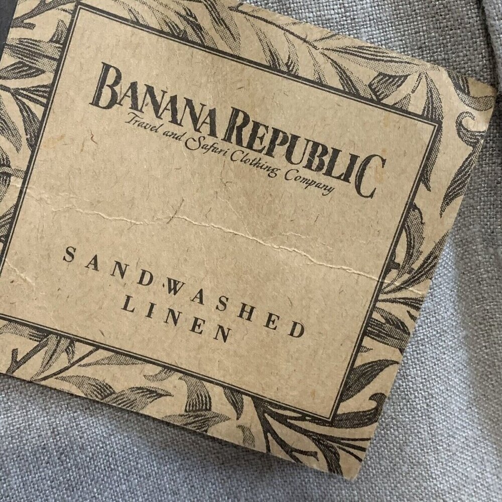 Vintage Banana Republic Travel & Safari Clothing Co. Womens 8 Beige Linen Pants - Picture 8 of 11